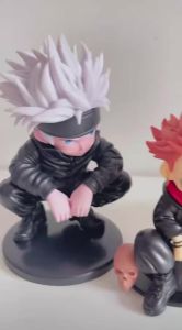 HOT | Jujutsu Kaisen Standing & Squatting Figures | Satoru Gojo / Yuji Itadori | Anime Merch & Otaku Collectibles | Cute Desktop
