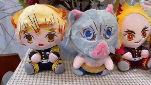 Bandai | Anime Demoned Kamado Slayer Tanjiro Plush Kawaii Cute Cool Toy Doll Plush Pillow Room Decoration Kid Birthday Gifts In stock