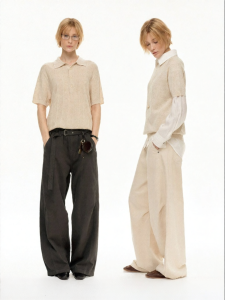 MADWITCH | High-end Feeling Loose Straight Wide Leg Pants