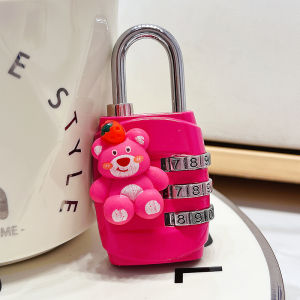 Mini Waterproof Combination Lock for Door And Suitcase Cute Cartoon Student Dormitory Cabinet Lock Home Security Travel Gear