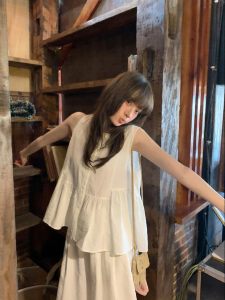 NIHAOKANONG | Bộ Đồ Thời Trang Nữ Mùa Hè Giảm Tuổi Sweet Bao Gồm Áo và Quần Skirt