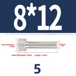 BAIRUITE | Round Head Rolling Flower Hand Screw M2 M3 M4 M5 M6 M8