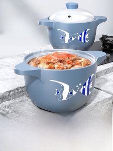 Ceramic Sand Pot Stove Top Gasoline Soup Pot Small Clay Pot Chinese Style Cooking Utensils for Home Use Daily Gift