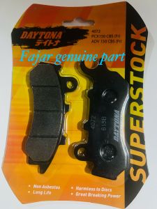 Kampas rem depan cakram discpad racing daytona PCX150 ADV150 100% original Daytona kode 4072