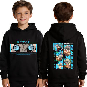Bandai | Áo Hoodie In Hình Anime Demon Slayer Kimetsu No Yaiba Inosuke Hashibira Dành Cho Bé Trai Kiểu Dáng Thể Thao Chất Liệu Thun.