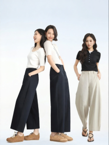 HIPPIE MISS | Customizable Hippie Girls Khaki Loose Pants