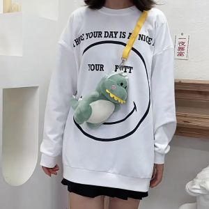 Túi Đeo Chéo Hoạt Hình KHỦNG LONG Nhồi Bông Ngộ Nghĩnh