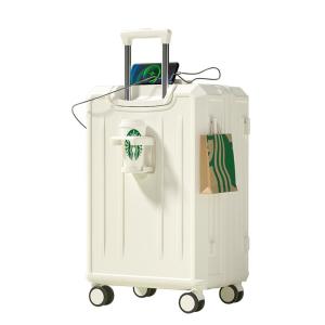 MIMANI | กระเป๋าเดินทาง ABS+PC สำหรับผู้หญิง ขนาด 20 นิ้ว ทนทาน หนาขึ้น อุปกรณ์เดินทางแบบพกพา กระเป๋าเดินทางแบบมีล้อ 26 นิ้ว