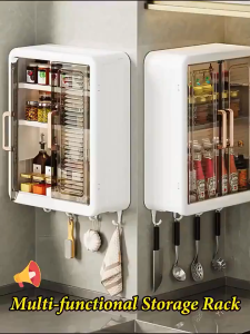 Wall-mounted washbasin in the bathroom waterproof storage cabinet on the wall small bathroom cabinet without drilling holes