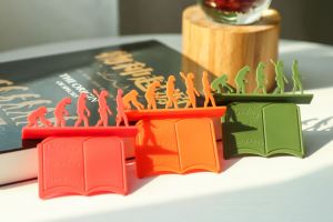 5-Pack Finger Reading Bookmarks Monster Lake Ness Crocodile Animal Children Students Stationery Bookmark Plastic Material