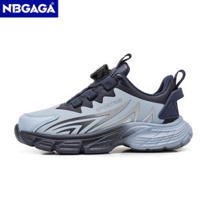NBGAGA | Children Casual Athletic Sneakers For Boys Breathable Leather Non‑Slip Sports Footwear Comfortable Outdoor Training Kids Running