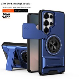 Ốp Điện Thoại Samsung Galaxy S26 S24 S23 Ultra S25 FE Có Vòng Bảo Vệ Ống Kính Tương Thích Với A37 A26 A17 A15 A16 A05 A07 A56 Vỏ Nhựa Từ Tính