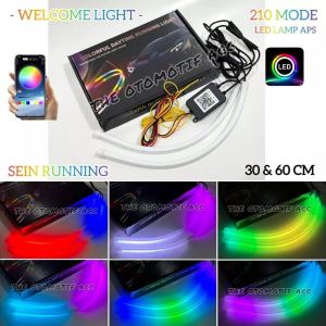 DRL FLEXIBLE MATRIX RGB SAMBA APP BLUETOOH CONTROLLER 30CM210 MODE WELCOME + SEIN RUNNING ALIS 30 CM