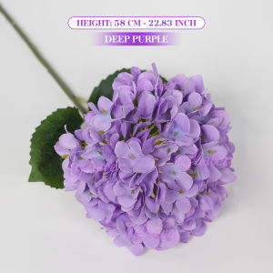 1/3Pcs 58CM Artificial Hydrangea Flowers Silk Bouquet Realistic Colorful Wedding Home Party Living Room Decor