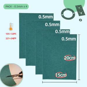 Gasket Paper Sheets 0.5mm x 4|Tear-Resistant Heatproof Oil-Resistant DIY Engine Gaskets Scooter Motorcycle Lawnmower Chainsaw