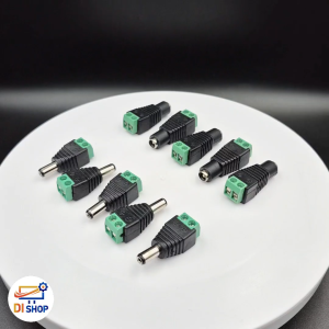 CCTV หัวแจ็ค DC ตัวผู้ 10 ตัว และ หัวแจ็ค DC ตัวเมีย 10 ตัว สําหรับ กล้องวงจรปิด