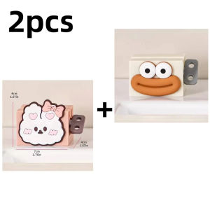1/2/3PC Toothpaste Stand Cartoon Manual Squeezers Toothpaste Home Bathroom Facial Cleanser Rolling Squeeze Clip Seat Holder