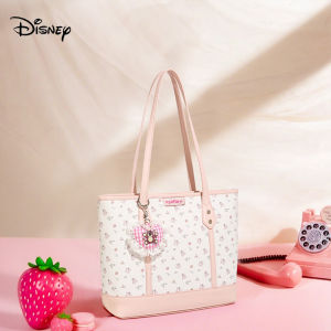 สตรอเบอรี่ของดิสนีย์หมีตีหวาน! กระเป๋าโท้ทใบใหม่สตรีร่วมแบรนด์เป็นสิ่งที่ต้องมีสำหรับการเดินทางและช้อปปิ้งน่ารักและกระเป๋าถือใช้งานได้