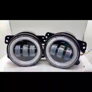 50PCS DHL 4inch Headlights LED Angel Eyes Fog Lights Lamps For Offroad Led Driving Light Work Lamp White Amber Car For Jeep