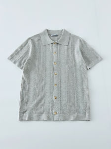 OUMULONG | Áo Cardigan Tay Ngắn Linen-Tencel Đẹp Trai
