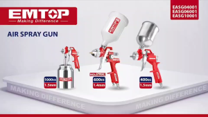 EMTOP รุ่น EASG04012 กาพ่นสี กาบน ความจุ 400cc หัวฉีด 1.5mm (Air spray gun)