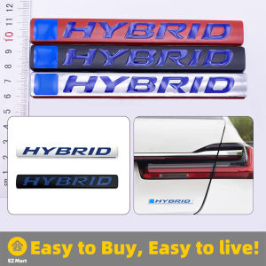 【Fast Shipping】 HYBRID Letter Logo Sticker ABS Auto Emblem Refitting Badge Car Decal for Hybrid Logo BMW Audi Honda HYBRID Letter Plate
