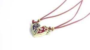 Game Arcane Caitlyn Vi Necklace Pendant for Men Women Disguise Magnet Lovers Chain Fantasy Backpack LoL Cosplay Prop Accessories