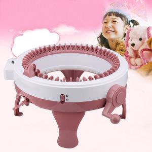 48-Needle Knitting Machine & Smart Weaving Loom: DIY Scarves, Sweaters, Hats