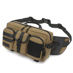OZUKO Mens Waist Bag Fashion Outdoor Sports Chest Bags Male Waterproof Fanny Belt Pack Hip Bum Crossbody Bag Large Molle Pouch