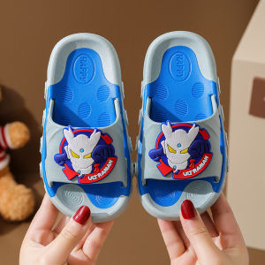 Sarurotaman Boys Mùa Hè Trong Nhà Mềm Đáy Chống Trơn Trượt Hoạt Hình Dép Xăng Đan Trẻ Em Đeo Ngoài Trời Cho Bé Tập Đi Em Bé Dép Đi Trong Nhà