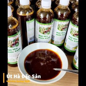 Mật Mía Nguyên Chất Tự Nhiên Quảng Ngãi Chai 500ml Sản Xuất Thủ Công Từ Cây Mía Đường - Út Hà Đặc Sản