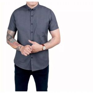 Kemeja Polos Pria Premium Kemeja Lengan Pendek Hem Terlaris