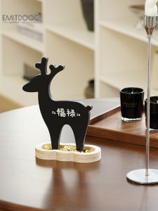 Creative Desktop Decorations EMITDOOG Deer Fortune Attracting Modern Style Home Decorations for Living Room Entrance