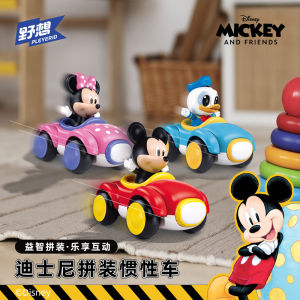 Disney Series Inertia Small Car Toy Building Blocks Assembly Educational Gift for Boys And Girls New 2025 ABS Plastic Model