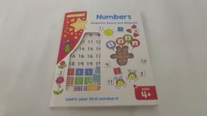 Gold Stars Numbers Learning Activity Book With Magnetic Board & Magnets To Learn 123 & Counting