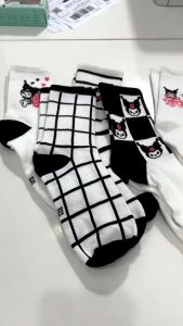 Set 5 tất nữ cao cổ mềm mại hoạt hình  Kuromi tinh nghịch LILA TKUROMI168