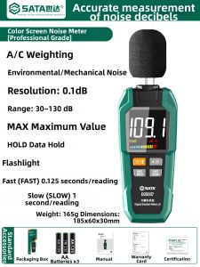 SATA | High Precision Professional Monitoring Noise Meter AC Weighted