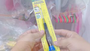 Obeng Bintang T10 x 75 Sellery 11-910 Star Lubang Panjang Besi 75mm Magnet Gagang Karet