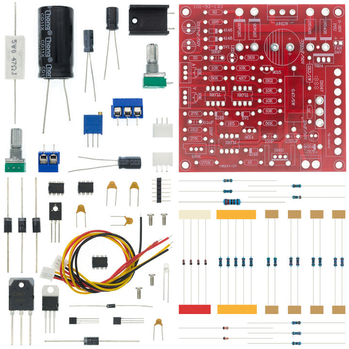 0-30V 2mA-3A Adjustable DC Regulated Power Supply DIY Kit - Electronics Project