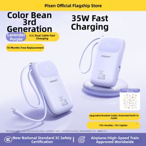PISEN | Certified Airplane-Safe 3C Fast Charging Large Capacity Slim Portable Charging Bank
