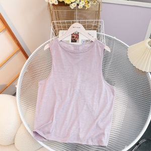 เสื้อกั๊กโยคะแบบสวมหัวสำหรับผู้หญิง ทรงหลวม ระบายอากาศได้ดี ดูดซับเหงื่อแห้งเร็ว ลายดอกไม้ ฤดูร้อน 2024 เส้นใยโพลีเอสเตอร์