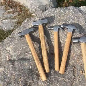 High strength claw hammer with steel and wood handle household engineering hammer multi-purpose hamm