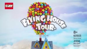 Guli 60503 Balloon House Flying House Journey Childrens Educational Gift Small Particle building block60503气球屋飞屋之旅儿童益智礼物小颗粒积木男女孩玩具礼物
