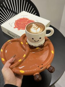 Cốc Cà Phê Gốm Sứ Màu Tráng Men Dễ Thương Cốc Đựng Sữa Cốc Đựng Bánh Mì Nướng Bằng Nước Alkali Cốc Đựng Thức Ăn Nhẹ Cốc Đựng Trà