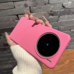 Liquid Silicone Phone Case for Vivox100s X200Pro X300 S18Pro Couples Pure Color Durable Anti-Fingerprints Soft ZodiO Mini