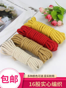 เชือกผ้าฝ้ายสีสันสดใส DIY เชือกผูกหัวเชือกแข็งสำหรับงานฝีมือ เชือกผ้าฝ้ายทนทานสำหรับทำหมวก แหล่งกำเนิด: จีนแผ่นดินใหญ่