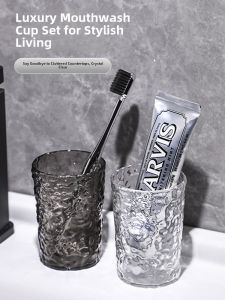 Luxurious Couple Toothbrush Cups Creative Bathroom Accessories High Aesthetic Value Home Use Dental Care Set Dormitory Toothbrush Holder