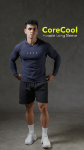 Lockerwear Hoodie Olahraga Lengan Panjang Pria Jaket Long Sleeve Casual Sport Gym Training Workout