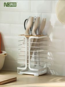 Fudonar ที่เสียบมีดทำครัว Nachuan ที่เสียบมีด ที่เก็บมีด ที่เก็บอุปกรณ์ครัว ที่วางมีดทำครัว ชั้นวางมีด