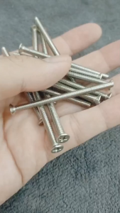 Bulong Inox 304 đầu bằng M4x60 mm (Ø 4mm - dài 6cm) (100g~23 cái) #vattuducduyen